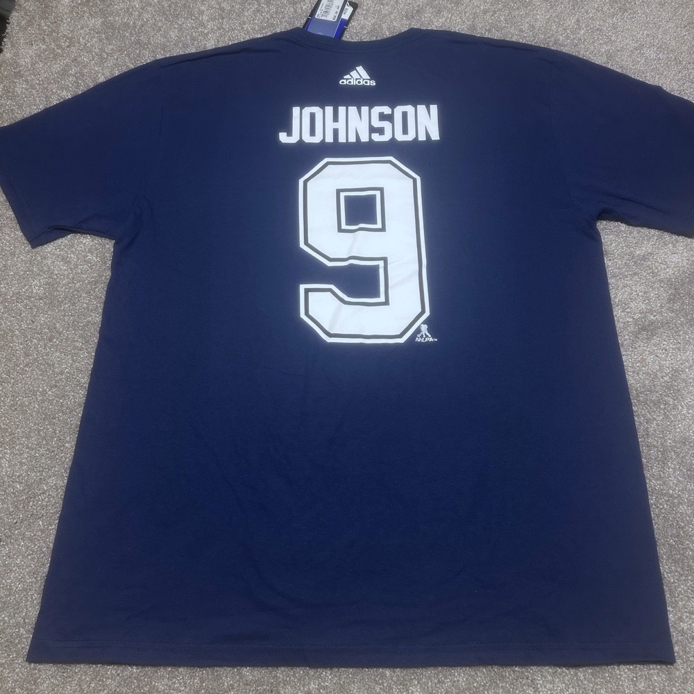 Adidas Mens XL Tyler Johnson Tampa Bay Lightning Graphic Tee Blue NHL Shirt